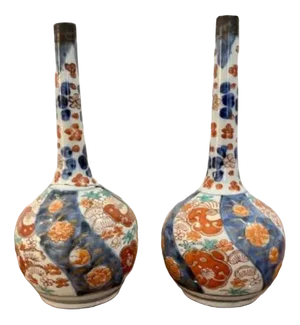 Japanese Imari Vases, 1900s, Set of 2