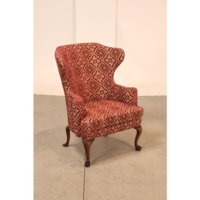 Queen Anne Smith & Watson Queen Anne Style Pair of Wing Chairs For Sale - Image 3 of 18