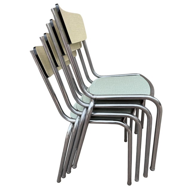 Formica Chairs, France, 1950s, Set of 4 For Sale - Image 16 of 18