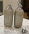 Mid 20th Century Sparklets Ltd. London, English Seltzer Bottles / Soda Siphons With Original Straws, Red Fill Bands & Woven Metal Mesh - Mid-20th Century Pair For Sale - Image 5 of 12