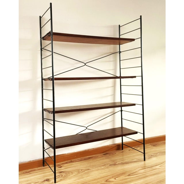 Mid-Century Scandinavian Modern Icon Freestanding Ladder Shelf, 1960s For Sale - Image 16 of 16