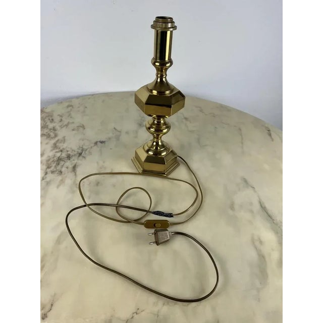 Table Lamp in Brass, Italy, 1980s For Sale - Image 9 of 10