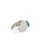 Metal 6.63 Carat Emerald and Diamond Cluster Ring, Size-6.5 For Sale - Image 7 of 9