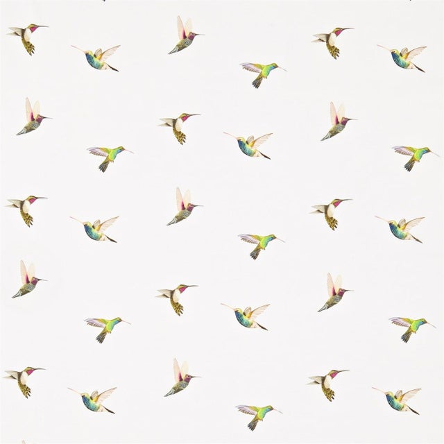 Harlequin Amazilia Fabric in Flamingo/Papaya/Apple - a Sample For Sale