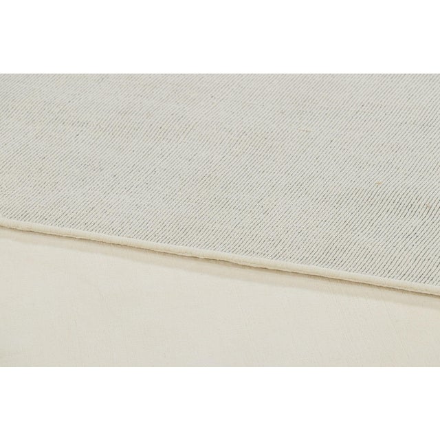 Textile Rug & Kilim’s Oversized Contemporary Textural Solid Rug in White Tones-10x19 For Sale - Image 7 of 7