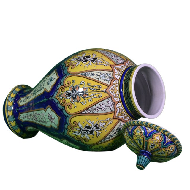 Antique Vases from Sarreguemines, 1890, Set of 2 For Sale - Image 4 of 9