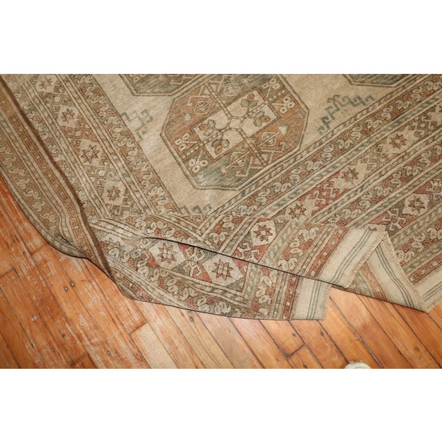 Vintage Large Zabihi Collection Afghan Tribal Ersari Rug - 10'7" x 14'11" For Sale - Image 10 of 12