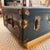 Black Vintage R.L. Macy Steamer Trunk on Base For Sale - Image 8 of 14