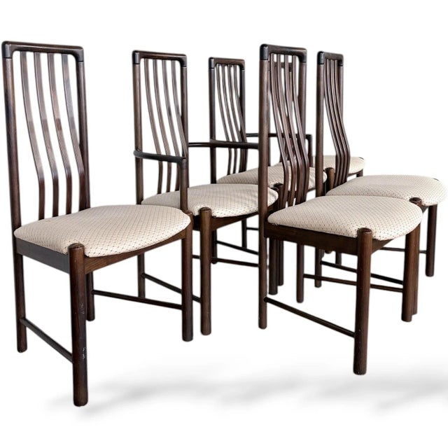 Brown Danish Rosewood Dining Chairs from Boltinge, Set of 6 For Sale - Image 8 of 12