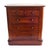 Charming apprentice piece modelled as a traditional full-sized victorian chest crafted in mahogany with two short drawers...