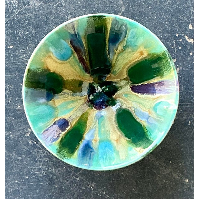 Vintage Boho Original Studio Pottery Bowl For Sale In West Palm - Image 6 of 11