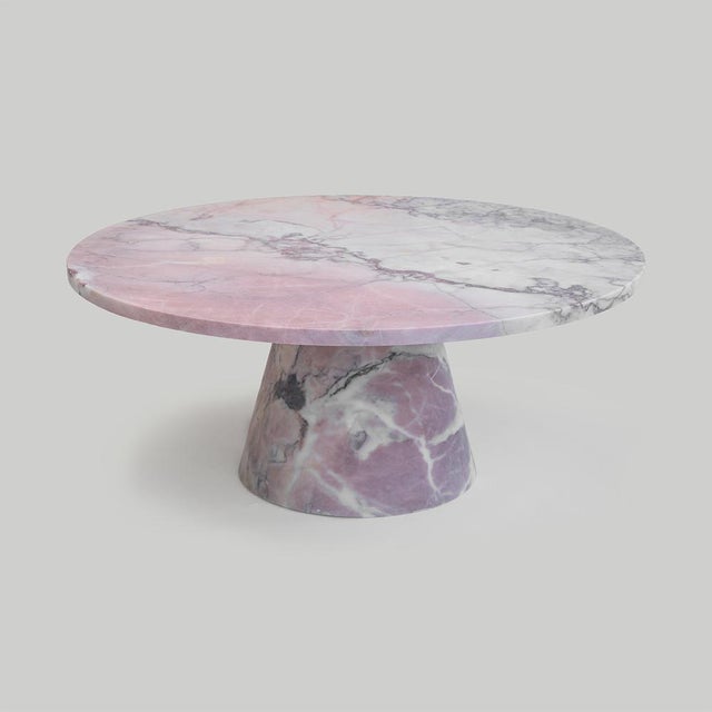 Early 21st Century Pink Marble Cone Cofee Table by Kiwano Concept For Sale - Image 5 of 5