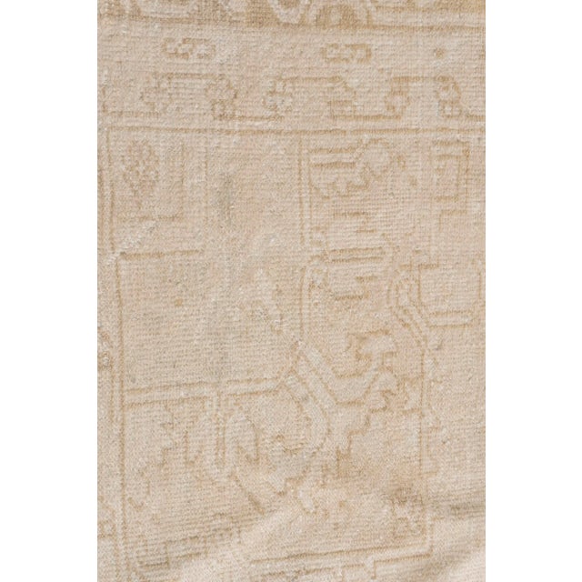 Tan Vintage Circa 1940 Subdued Heriz Rug 10' X 12'5 For Sale - Image 8 of 12