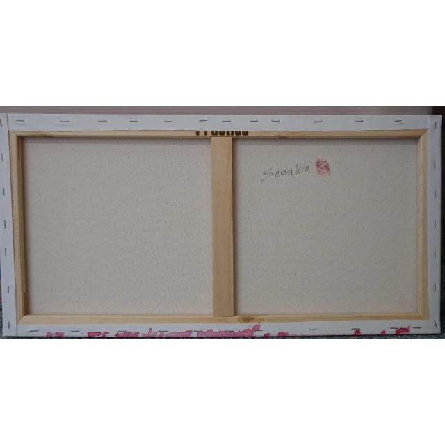 2020s Sean Wu, Original Oil Painting of Sail Harbor For Sale - Image 5 of 5