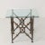 Mid Century Sicilian Cast Iron and Gilt Bronze Side or Center Table With Glass Top For Sale - Image 9 of 12