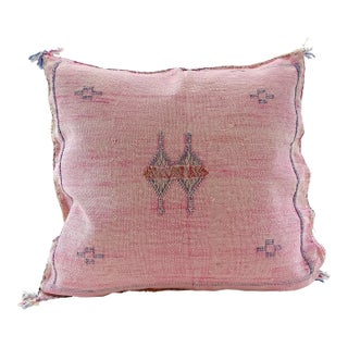 Moroccan Sabra Cactus Silk Pillow Cover For Sale