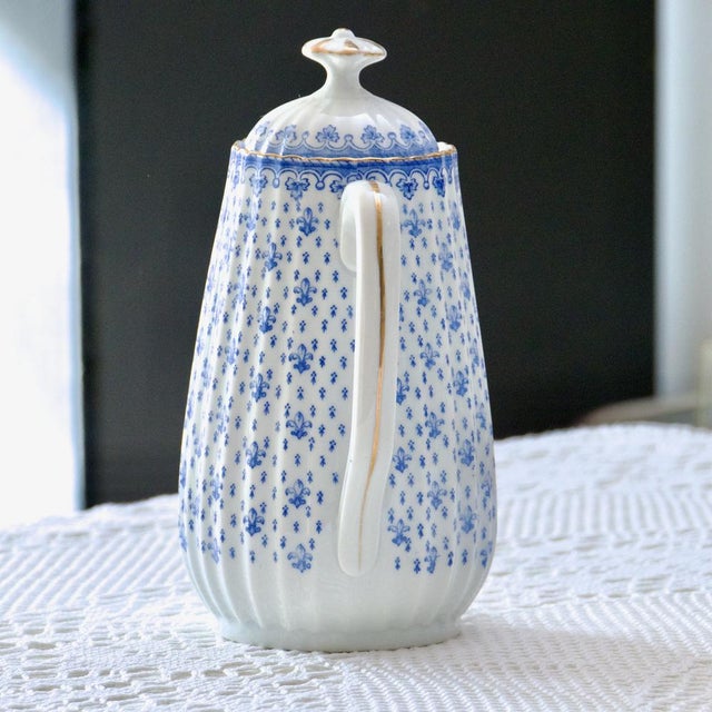 Large Porcelain Coffee Pot by Oscar Shaller For Sale - Image 4 of 13