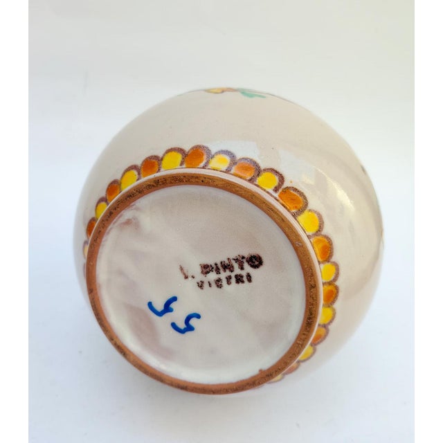 Vietri Sul Mare Ceramic Amphora Vase Designed by Vincenzo Pinto, 1970s For Sale - Image 11 of 12