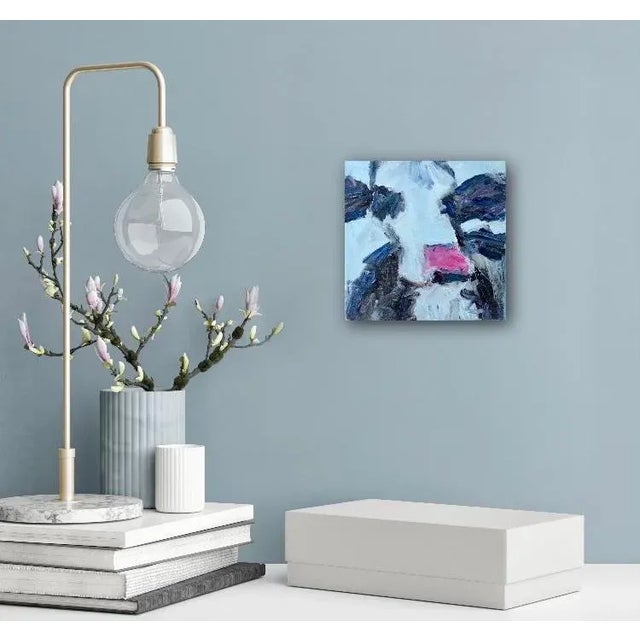 Abstract Cow Oil Painting For Sale - Image 4 of 10