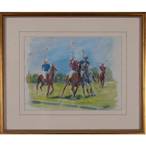 Art Sz: 6 7/8"H x 9 1/4"W Frame Sz: 11 5/8"H x 14"W Provenance: From The Collection of Nicholas Colquhoun-Denvers, former...