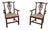Pair of Eldred Wheeler Cherry Chippendale Style Armchairs For Sale