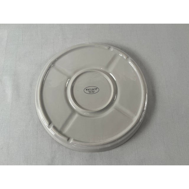 Ceramic Late 20th Century Wallace Fine China Appetizer/Condiment Serving Dish For Sale - Image 7 of 8