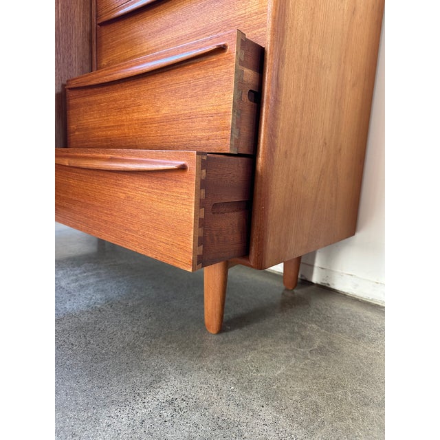 Falster Møbelfabrik 1960s Mid Century Danish Modern Teak Cabinet For Sale - Image 4 of 18