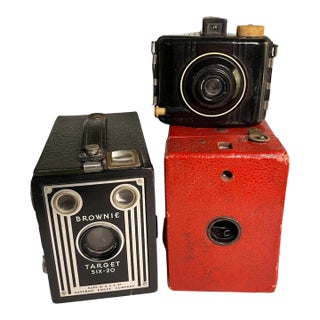 Mid-Century Trio of Kodak Cameras Set/3 For Sale