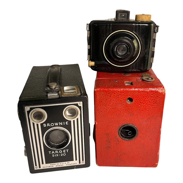 Mid-Century Trio of Kodak Cameras Set/3 For Sale