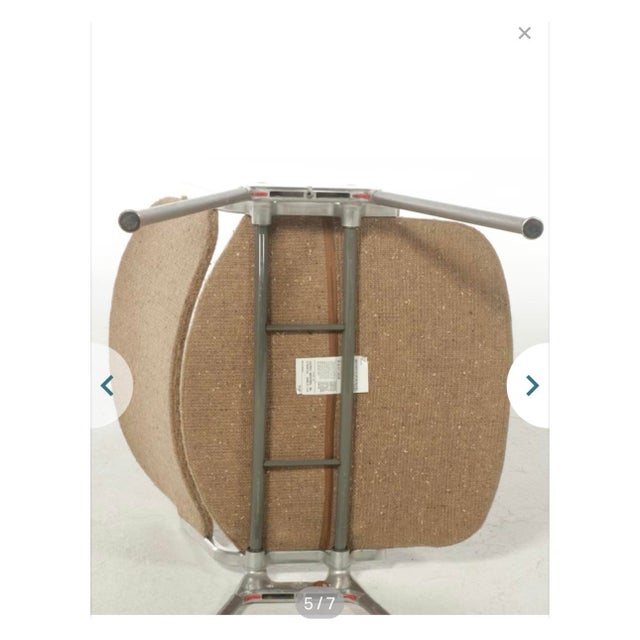 Tan Four Side Chair by Giancarlo Piretti for Castelli Side Chairs,1960 For Sale - Image 8 of 12