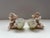 Rare Capodimonte Porcelain Pair Cherubs with Eggcups, c. 1900. Fine sculptural details and hand painting with bisque...