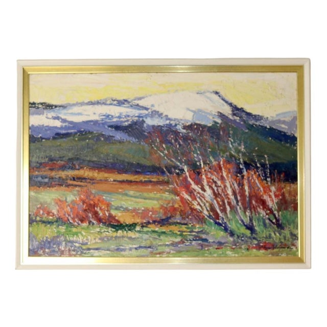 Birger Welander, Mountain Landscape, Oil on Board For Sale - Image 11 of 11