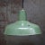 French factory pendant light sea green enamel, white interior E27 / E26 Up to 250V (Europe/UK Standard).The wiring of this...