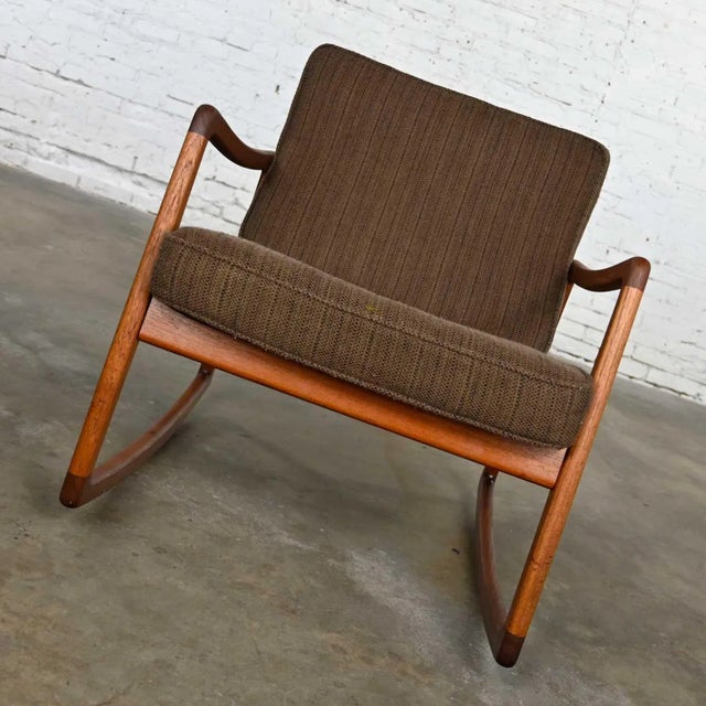 John Stuart Scandinavian Modern Teak Model 120 Rocker Ole Wanscher France & Son John Stuart Co For Sale - Image 4 of 13