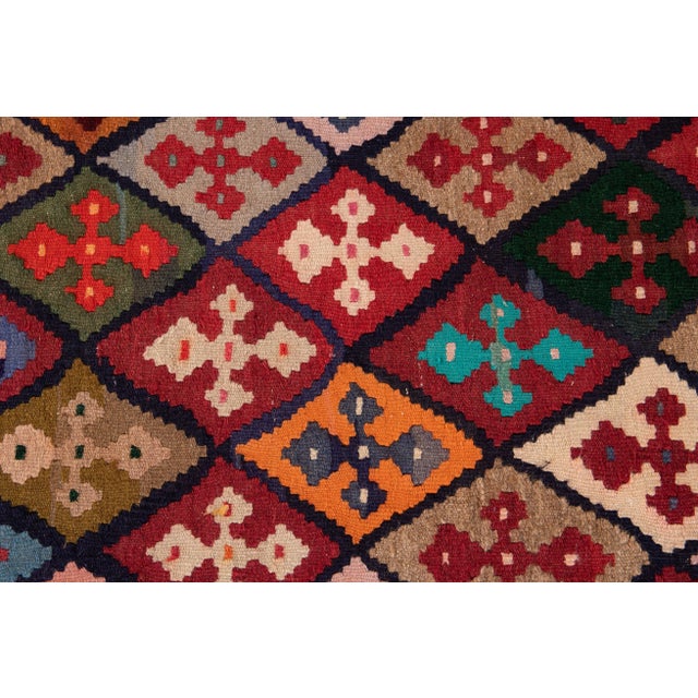 Mid-20th Century Vintage Kilim Runner Rug 3' 7" X 11' 4''. For Sale - Image 10 of 13