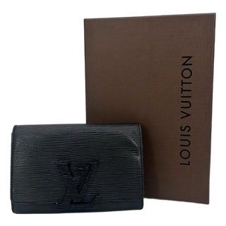 Louis Vuitton Black Epi Louise Strap PM Bag For Sale