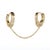 Metal Gold & Diamond Handcuff Design Earring For Sale - Image 7 of 7