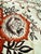 Ivory Vintage Hand Printed Indian Cotton Banquet Tablecloth With Jacquard Floral Damask & Fringe For Sale - Image 8 of 10