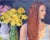 Figurative Vintage Portrait of Red Headed Woman With Yellow Roses by Patricia Emrich Gillfillan For Sale - Image 3 of 4