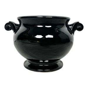 Vintage McCoy Black Ceramic Urn