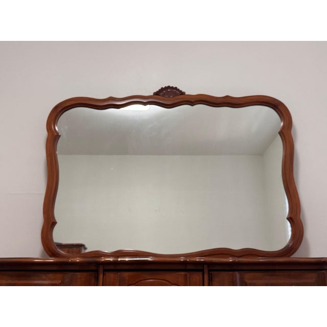 Brown French Provincial Dresser With Mirror, C. 1960s-1970s For Sale - Image 8 of 16