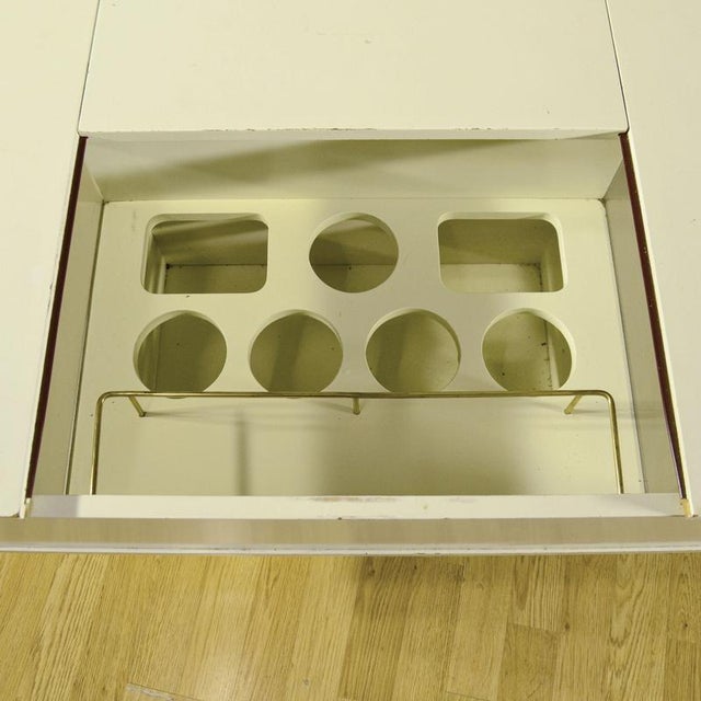 Wood Bar Cabinet with Central Sliding Door, 1970s For Sale - Image 7 of 18