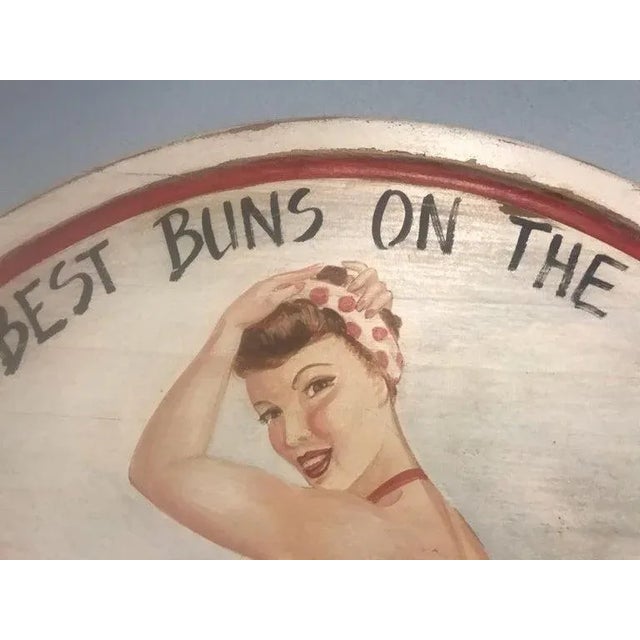 Best Buns on the Beach Contemporary Oil Painting, Signed For Sale - Image 4 of 5