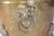 Vintage Oval Brass Cachepot W/ Lion Head Handles, Paw Feet and Etched Asian Motif For Sale - Image 10 of 18