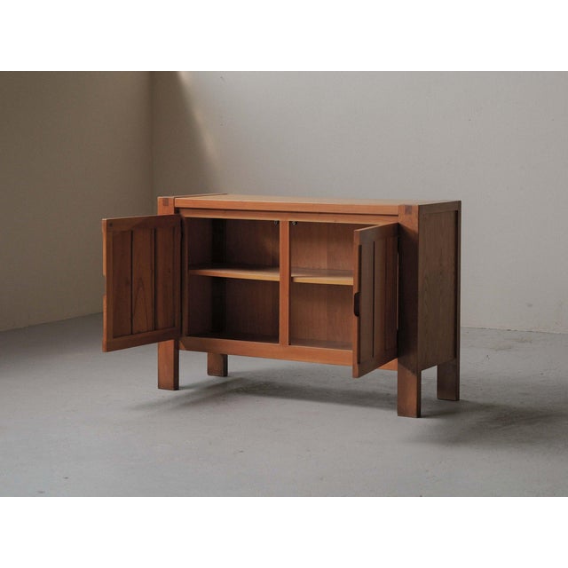 Vintage Two-Door Elm Sideboard, France, 1980 For Sale - Image 12 of 13