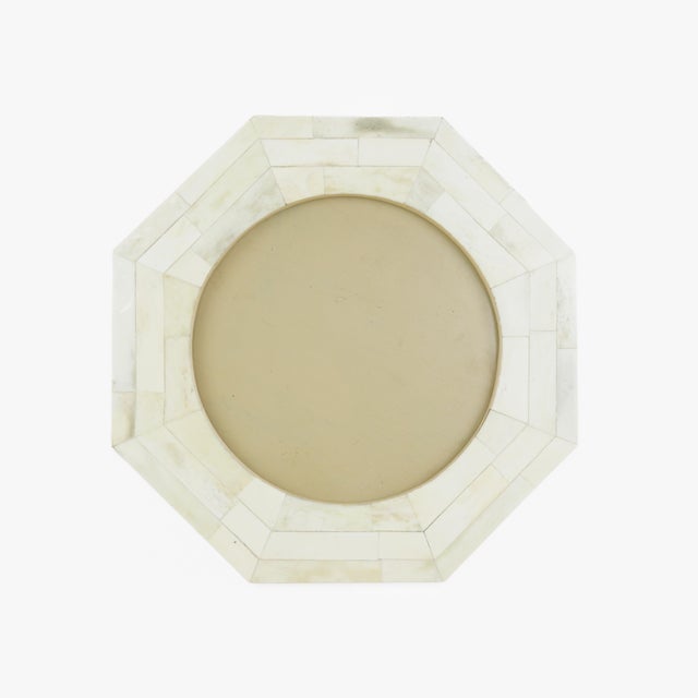Vintage Octagonal Bone Inlay Picture Frame For Sale - Image 10 of 10