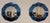 Italian Blue Mirrored Glass Decagonal Mirrors, 2000s, Set of 2 For Sale - Image 4 of 11