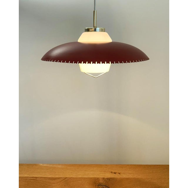 Metal Mid-Century Modern Pendant Lamp by Bent Karlby for Ask/Schrøder, 1960s For Sale - Image 7 of 8