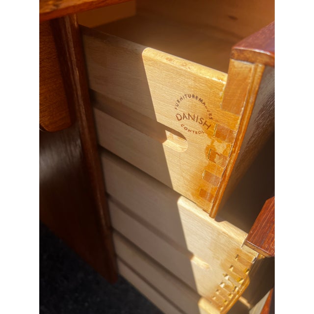 Brown Danish Modern Desk by Svend Madsen Model 88 60s Sigurd Hansens Møbelfabrik For Sale - Image 8 of 10