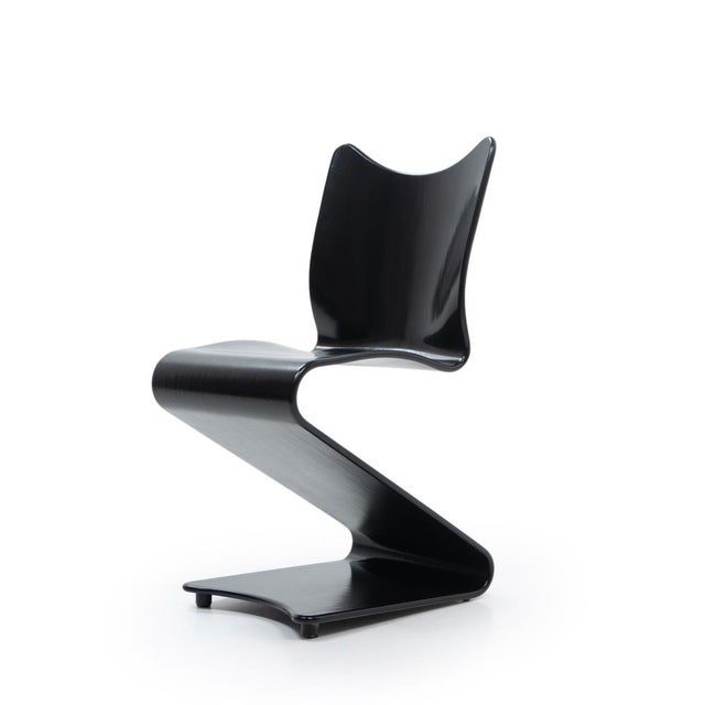 Model 275 S chair, designed by Verner Panton for Thonet in 1965. Unlike his more well-known plastic and metal designs,...